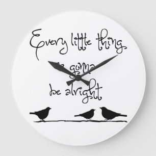 Gonna Be Alright Large Clock