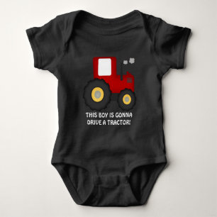 Gonna Drive a tractor baby Country bodysuit