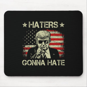 Gonna Hate Middle Finger Funny Trump 2024 Presiden Mouse Mat