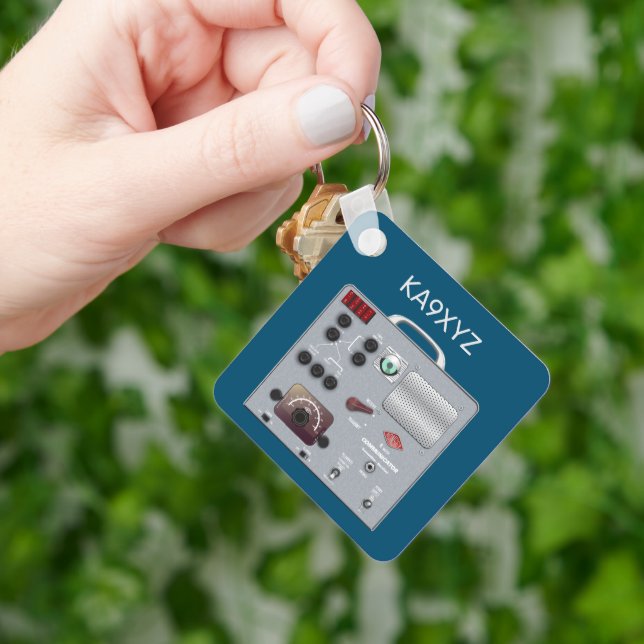 Gonset Communicator Transceiver Ham Radio Key Ring (Hand)