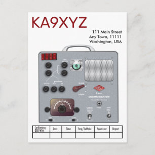 Gonset Communicator Transceiver Ham Radio QSL Postcard