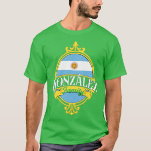 Gonzalez Family Argentina Flag T-Shirt