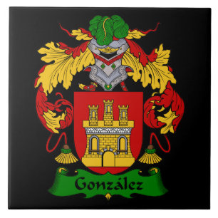 Gonzalez Family Coat of Arms Tile
