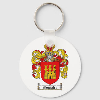 GONZALEZ FAMILY CREST -  GONZALEZ COAT OF ARMS KEY RING