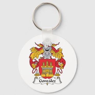 Gonzalez Family Crest Key Ring