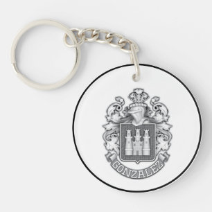  Gonzalez Family Crest Keychain