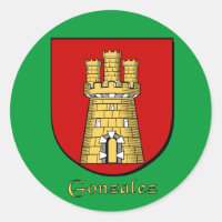 Gonzalez Family Shield Stickers