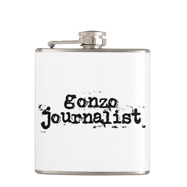 Gonzo Journalist Hip Flask (Front)
