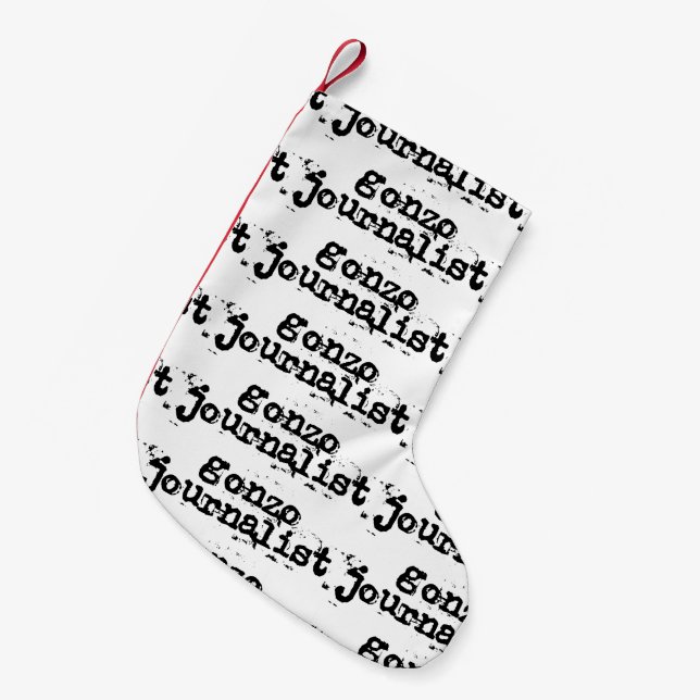 Gonzo Journalist Small Christmas Stocking (Front (Hanging))