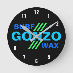 GONZO SURF WAX clock