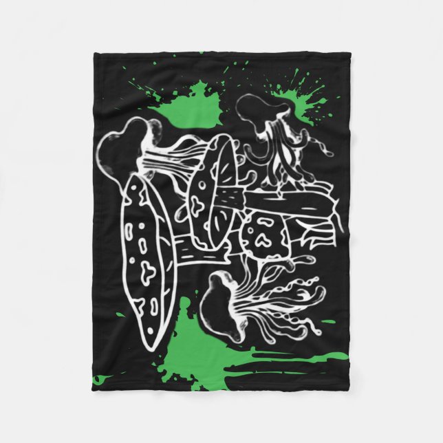 Goo Shroomz Fleece Blanket (Front)