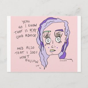 Good Advice   Postcard Print   #overheard