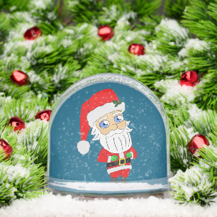 Good and Bad Santas Snowglobe