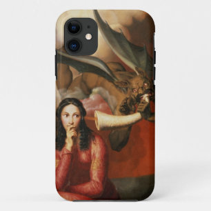 Good and Evil: the Devil Tempting a Young Woman, 1 iPhone 11 Case