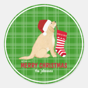 Good As Gold Christmas Personalised Gift Sticker