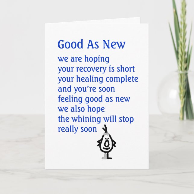 Good As New Card (Front)