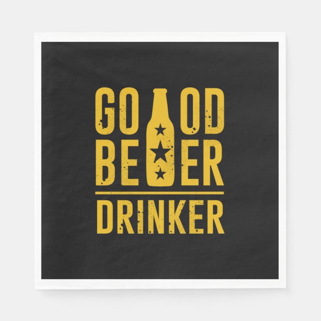 Good Beer Drinker Napkin (Front)