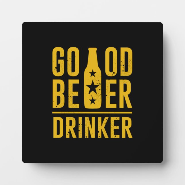 Good Beer Drinker Plaque (Front)