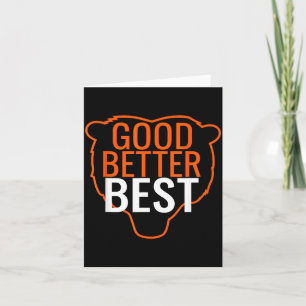 Good Better Bear Outline Motivation  Card