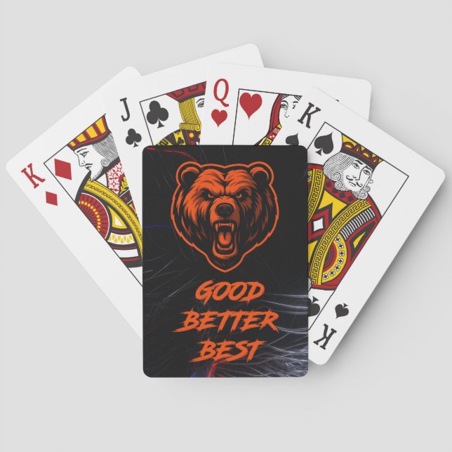 Good Better Best Never Let It Rest Playing Cards (Back)