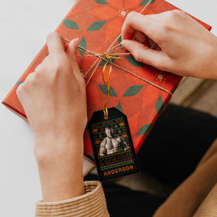 Good Better Best Ugly Christmas Costumize Photos Gift Tags