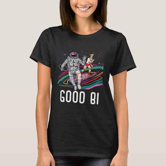 Good Bi Bisexual Rainbow Pride March Bisexuality L T-Shirt (Front)