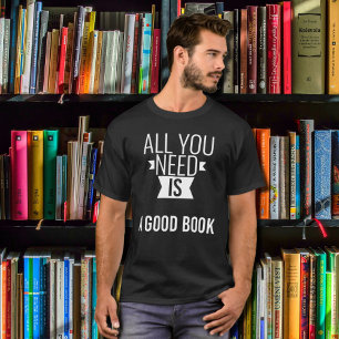  Good book  - funny quote  - black T-Shirt