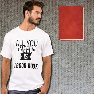  Good book  - funny quote  - white  T-Shirt
