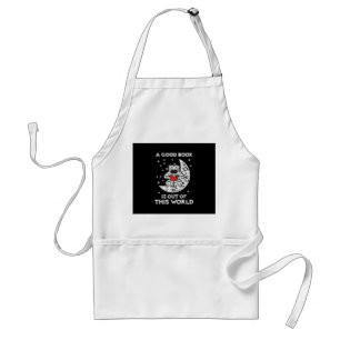 Good Book Is Out Of This World Moon Space Bookworm Standard Apron