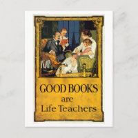 Good Books Are Life Teachers Vintage Reading