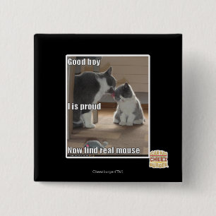 Good boy 15 cm square badge