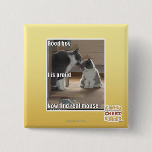 Good boy 15 cm square badge