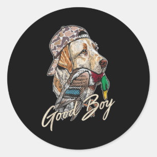 Good Boy Tee Duck Hunting Labrador Retriever For M Classic Round Sticker
