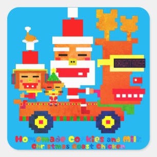 Good boys Christmas Square Sticker