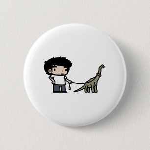 Good Brachiosaurus 6 Cm Round Badge
