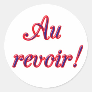 Good Bye Classic Round Sticker