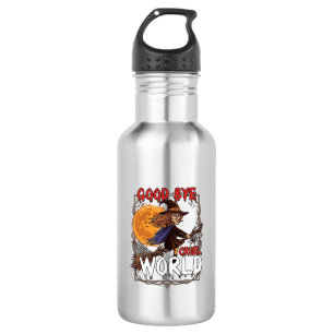 Good Bye Cruel World Witch Halloween Full Moon Spi 532 Ml Water Bottle