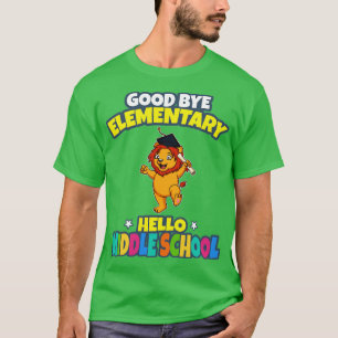 Good Bye Elementary Hello Middle School Graduation T-Shirt