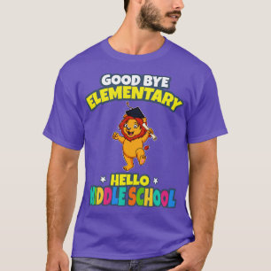Good Bye Elementary Hello Middle School Graduation T-Shirt