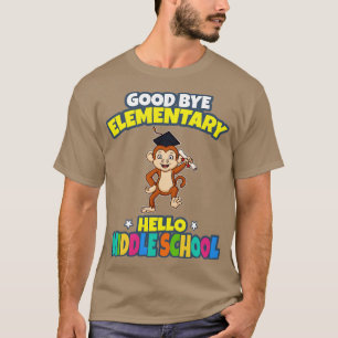Good Bye Elementary Hello Middle School Graduation T-Shirt