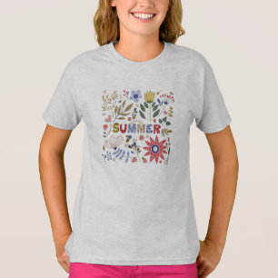 Good bye School, Hello Summer And Flowers  T-Shirt