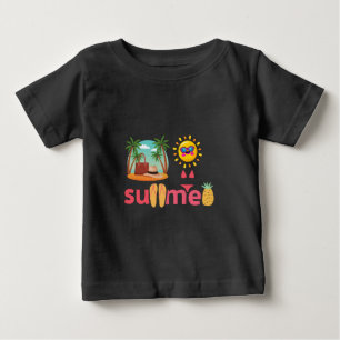 Good bye School, Hello Summer Beach And Sun T-Shi Baby T-Shirt