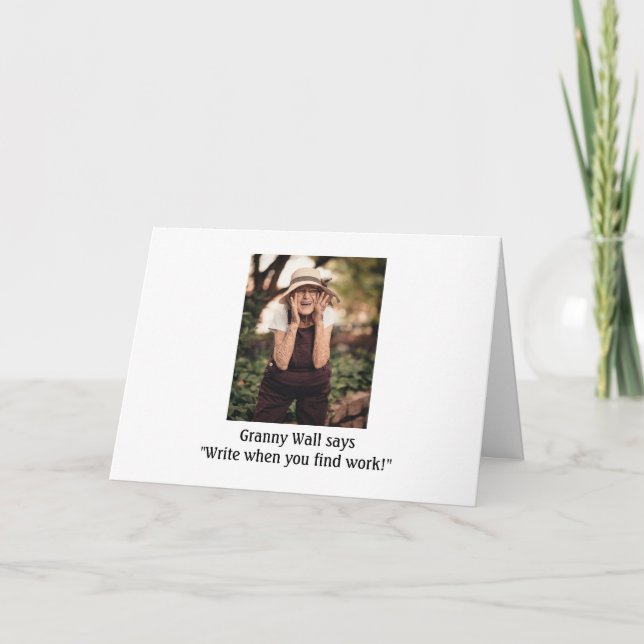 Good-bye, we're through greeting card (Front)