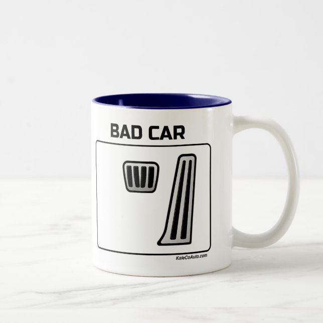 Good Car Bad Car Two-Tone Coffee Mug (Right)