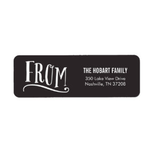 Good Cheer Custom Holiday Return Address Labels