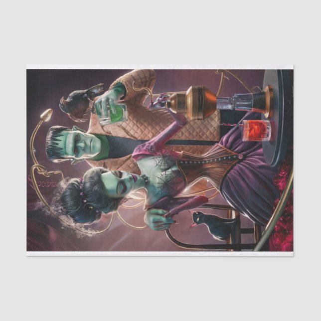 Good Chemistry, Frankenstein Monster & His Bride  Tissue Paper (Front)