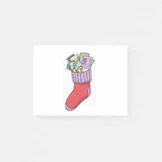 Good Christmas Money Socks Gift Post-it Notes