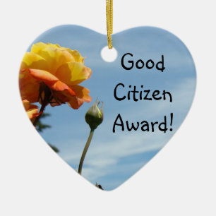 Good Citizen Awards hanging Ornaments Rose Tulips
