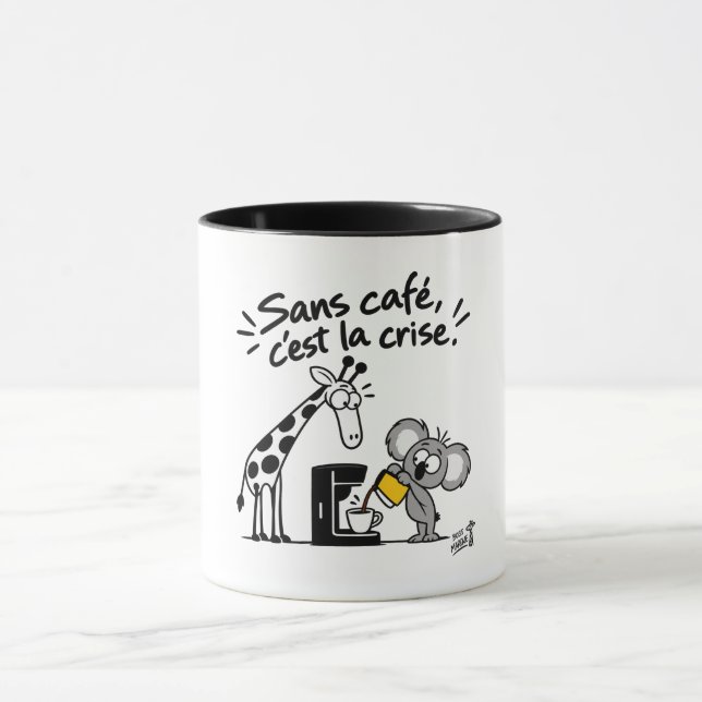 Good Coffee – Funny Giraffe & Koala Mug (Center)