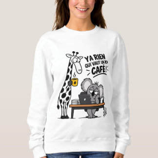 Good Coffee – Funny Giraffe & Koala Sweatshirt